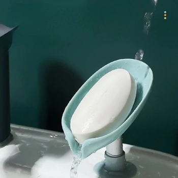 Sabunluk Banyo Sabunluk Yaratıcı Vantuz Tabanı Drenaj Raf Banyo Duş Sabunluk Ev Depolama Tepsisi