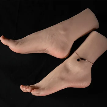 Kadın Manken Ayak Tırnak Uygulama Ayak Fetişi Simülasyon Silikon Ayak Modeli Footjob Fotoğraf Ayakkabı Ekran TG3500