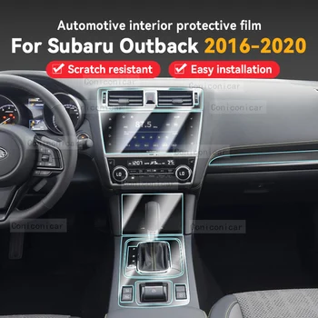 Subaru Outback 2016-2020 için Araba İç Şanzıman Paneli Anti-Scratch Koruyucu Şeffaf TPU Film Kapak Aksesuarları Sticker