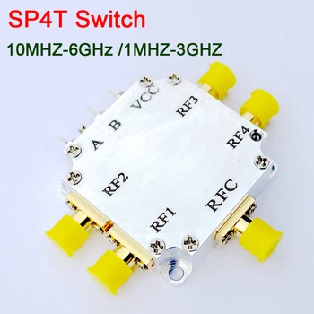SP4T Anahtarı 1M-3GHz / 10MHZ-6GHz RF Tek Kutuplu 4row Anahtarı İzole düşük ekleme kaybı Amatör Radyo amplifikatörü