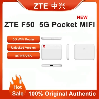 ZTE F50 5G Cep Ufı 5G Kablosuz WIFI Yönlendiriciler Alt-6 SA / NSA N1/5/8/28/41/78 4G Cat15 2.4 G/5G Wıfı (pil yok)
