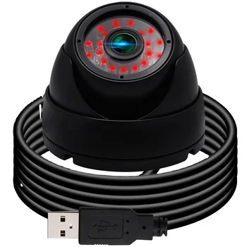Dome Kamera 1 Megapiksel USB Kamerası CMOS OV9712 Görüntü Sensörü Su Geçirmez Kapalı Açık Web Kamera