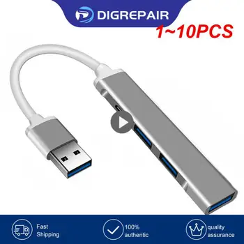 1~10 ADET 4 Port USB 3.0 Hub USB Hub Yüksek Hızlı Tip C Splitter Adaptörleri pc bilgisayar Aksesuarları Multiport HUB 4 USB 3.0 2.0