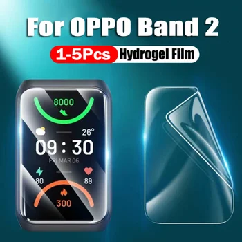OPPO Band 2 için Ekran Koruyucu Yumuşak Hidrojel Film Anti-scratch Smartwatch koruyucu film için Tam Kapak OPPO Band 2 Cam Değil