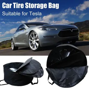 Uygun Tesla Modeli Y/3 Bagaj Depolama 18/19 Evrensel göbek kapağı saklama çantası araba aksesuarları K4C7
