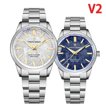 2023 PAGANI tasarım Yeni Erkek quartz saat Üst Marka Safir Cam AR Kaplı Watch100M Su Geçirmez Paslanmaz Çelik İzle Erkekler için
