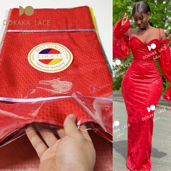5 Metre Havzası Riche Gextczer Kumaş Afrika Dantel 2022 En Kaliteli DIY Malzeme Nijeryalı Havzası Riche İçin Orijinal düğün elbisesi