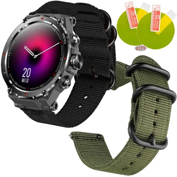 Naylon Kayış HM09 kordon akıllı saat Spor Bilezik HM09 Smartwatch Ekran Koruyucu Film