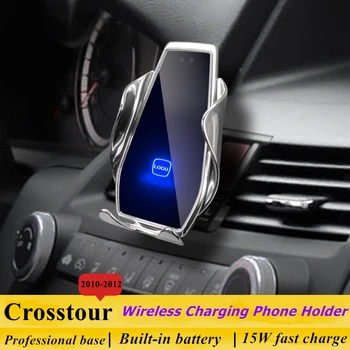 Honda Crosstour 2010-2012 için Araç Telefonu Tutucu 15W Qi Kablosuz Araç Şarj Standı iPhone Xiaomi Samsung Huawei için Evrensel