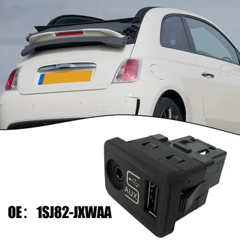 Aksesuarları AUX ses arabirimi 1SJ82-JXWAA ABS Yardımcı USB Bağlantı Noktası Soketi FİAT 500 2012 2013 2014 İçin Zarif