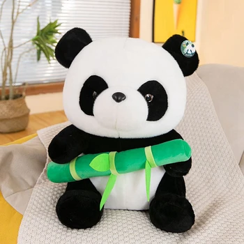 30 CM Bambu Panda peluş oyuncak Simülasyon Dev Panda Çin Ulusal Hazine Huanhuan Bebekler Festivali Hediyeler İçin Çocuk Doğum Günü