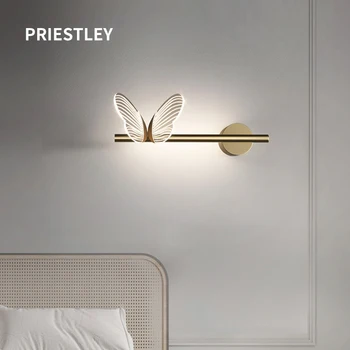 LED Modern Kelebek Duvar Lambaları iç mekan aydınlatması Duvar Aplikleri aydınlatma armatürü Yatak Odası Başucu Oturma Odası Ev Dekor İçin