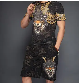 Spor Eşofman Yaz Takım Elbise Erkekler 2019 yeni tasarım erkek seti