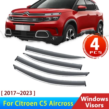Araba Pencere Siperliği Citroen C5 Aircross 2017~2023 5-door SUV Rüzgar Kalkanı Deflector Yağmur Kaş Muhafızları Tente Trim 2018 2021
