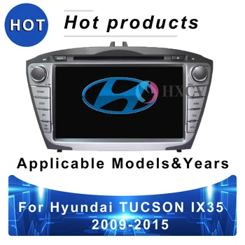 Akıllı Android Araba radyo Hyundai Tucson İçin IX35 2009-2015 gps navigator araba 4G araba radyo bluetooth ile DAB + Carplay