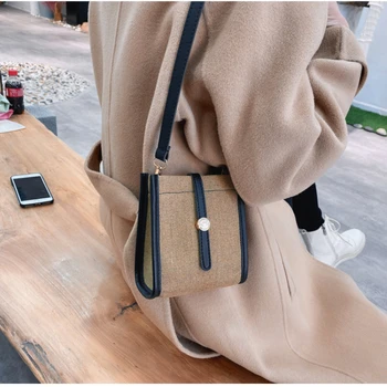 Kadın Eğlence Moda Küçük Crossbody omuzdan askili çanta Kadın INS Trend Cep Telefonu Çantası Mini kanvas postacı çantası Kızlar için