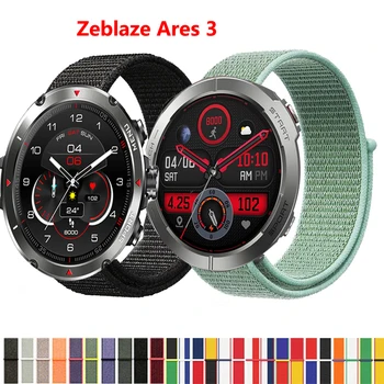 22mm Naylon Döngü Kayışı Zeblaze Ares 3 Pro 2 Smartwatch Değiştirme Bilezik Spor Watchband Correa için Zeblaze Stratos3 Bant