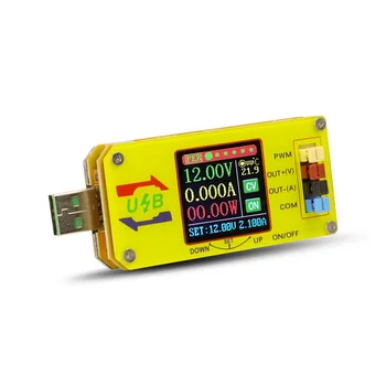 XY-UDTA CNC USB Gerilim Adım Yukarı Aşağı Güç Kaynağı Modülü 1.44 inç lcd ekran 15W Voltmetre Ampermetre Coulometer PWM Jeneratör