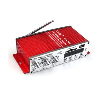 Kinter MA120 2 * 50 W 12 V Araba güç Amplifikatörü MP3 Çalar Disk Hafıza Kartı