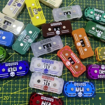 Minyatür Masa Oyunu Evrensel Sayaç / Kan Sayacı 41x20x9mm Diorama Aksesuarları 1 Adet Rastgele Renk