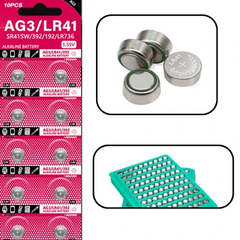 1-30 adet AG3 Düğme Pil LR41 Çinko Manganez 1.55 V 40mAh pil hücresi için İzle Araba Anahtarı Uzaktan Hesap Makinesi Elektrikli Oyuncak Saat