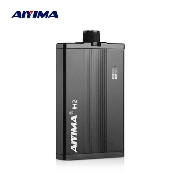 AIYIMA Ses H2 Mini kulaklık amplifikatörü Dac DSD256 Hifi Taşınabilir kulaklık AMP Çözme ES9018K2M 32bit / 384 khz 3.5 / 4.4 mm Çıkış