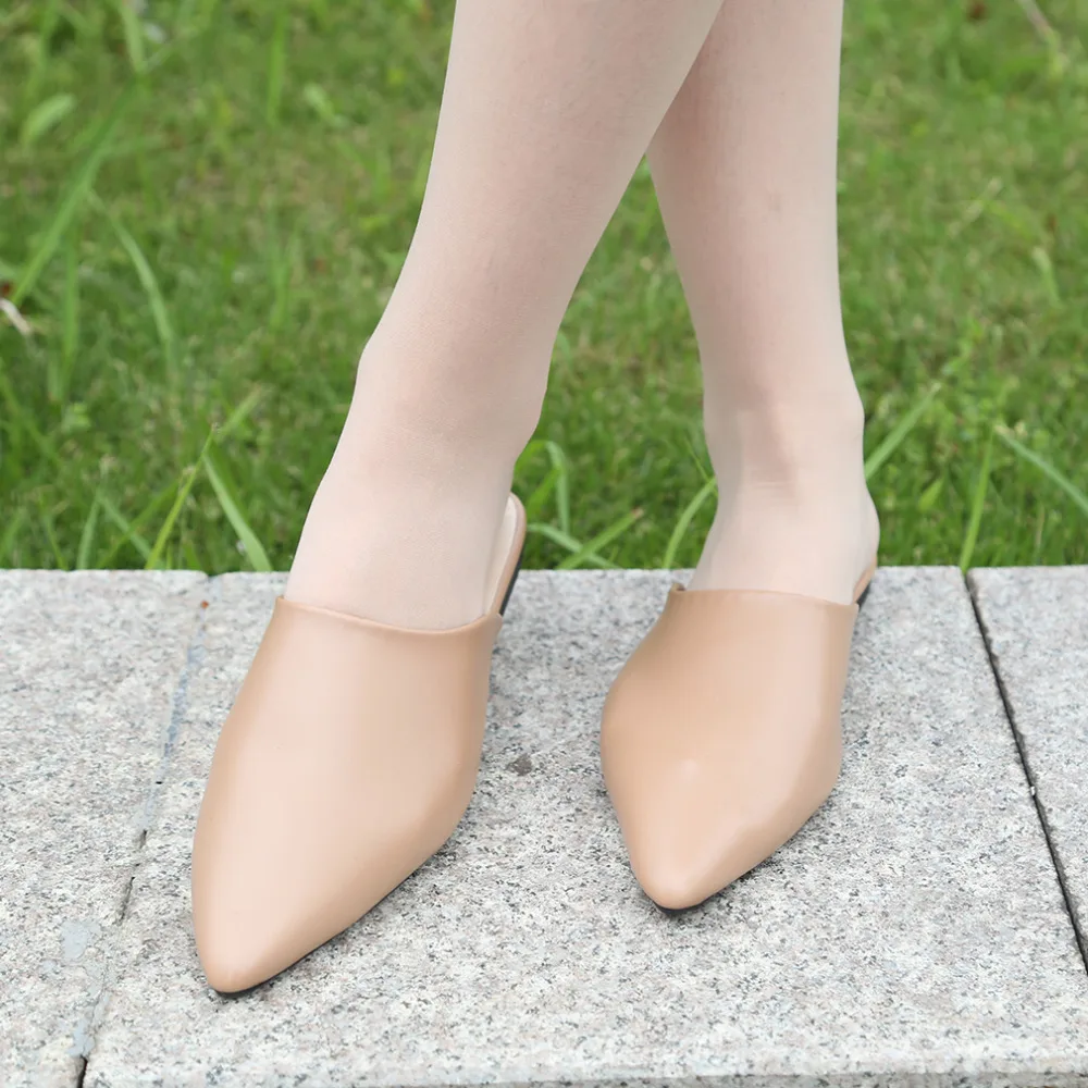 Terlik Sivri Chaussures Femme Platformu Yarım Paket Sandalet Kadın Sandalet parmak arası terlik Ayakkabı Kadın 2020 Yaz Zapatilla