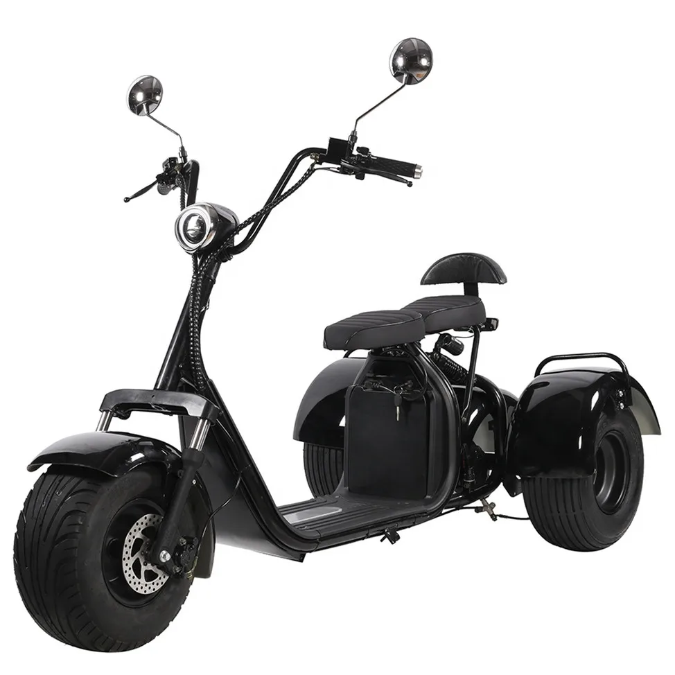 Ücretsiz teslimat Motorlu scooter yüksek hızlı elektrikli üç tekerlekli