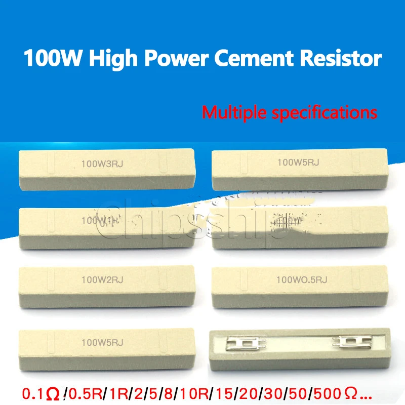100 W Çimento Direnci Yüksek Güç 0.1 OH 0.5 r 1R 2 5 8 10R 15 20 30