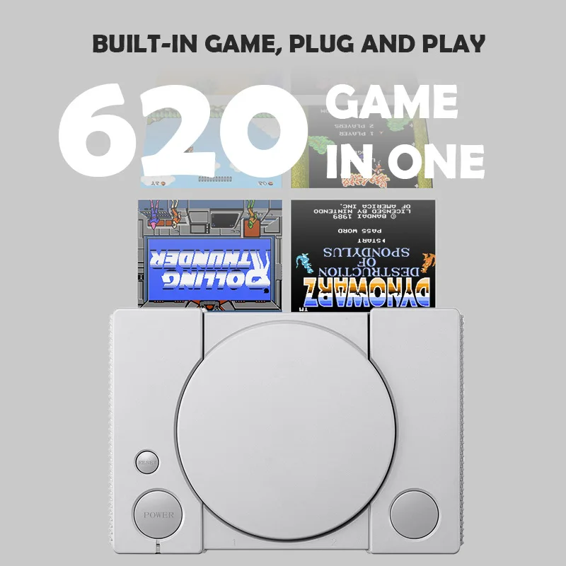 64G video oyunu Konsolu Kablolu NES Klasik Retro TV Gamepad Dahili 10000 oyunları için PS1/FC / GBA Gamepad