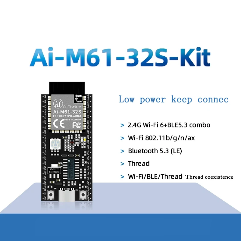 Aı-M61-32S kiti Aı-xınker WıFı6 Bluetooth BLE5. 3 combo modülü BL618 çip Aı-M61-32S geliştirme kurulu WıFı - 6 WıFı 6 Aı-M61-32S