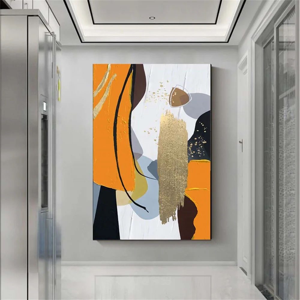Saf El Yapımı Tuval Yağlıboya Soyut Modern Moda Minimalist Oturma Odası Sundurma Yatak Odası Sanat Duvar Ev Posteri Duvar
