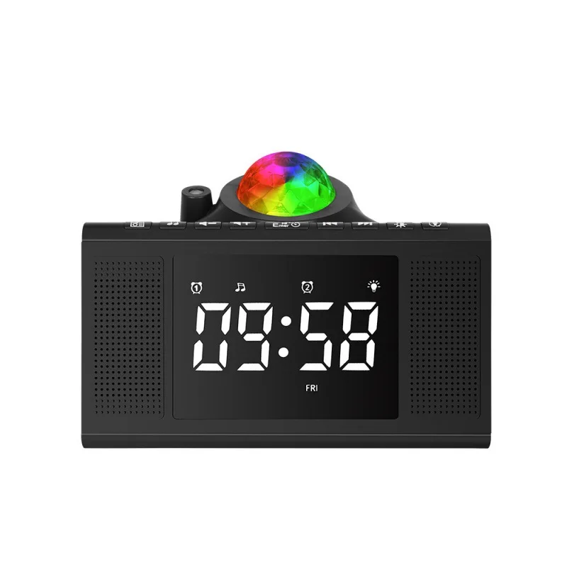 3/5/8 ADET Çok Fonksiyonlu dijital alarmlı saat Saat Projeksiyon Takvim Renk Değiştiren Gökyüzü Yıldız Projektör Masa Saati Müzik Yıldızlı