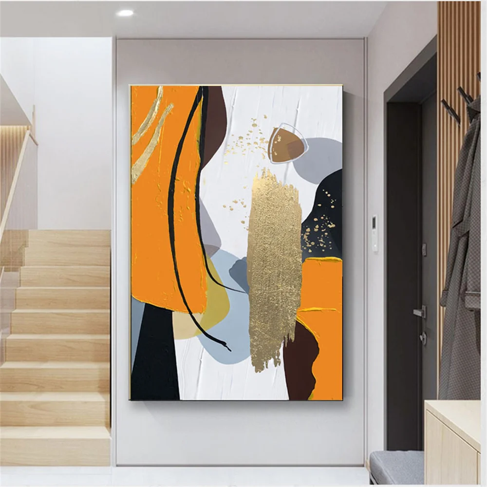 Saf El Yapımı Tuval Yağlıboya Soyut Modern Moda Minimalist Oturma Odası Sundurma Yatak Odası Sanat Duvar Ev Posteri Duvar
