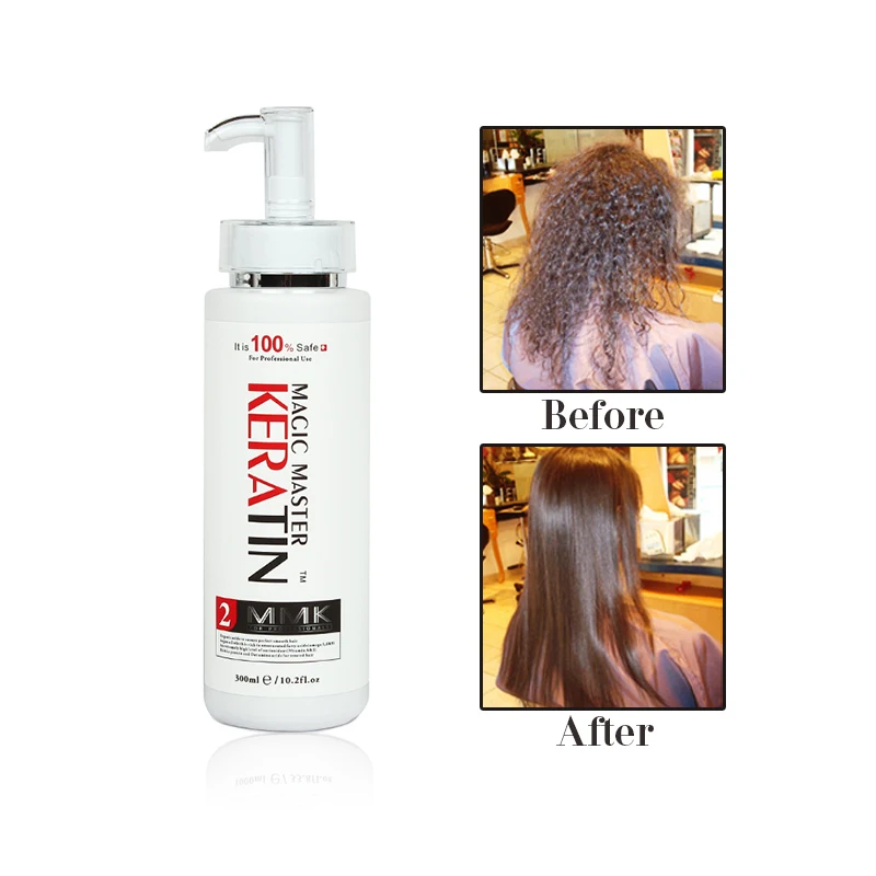 Düz Saç Tedavi 300 ml Keratin Formalin ve Keskin Koku Olmadan + 300 ml Arındırıcı Şampuan Onarım Hasarlı Saç + Ücretsiz Hediye