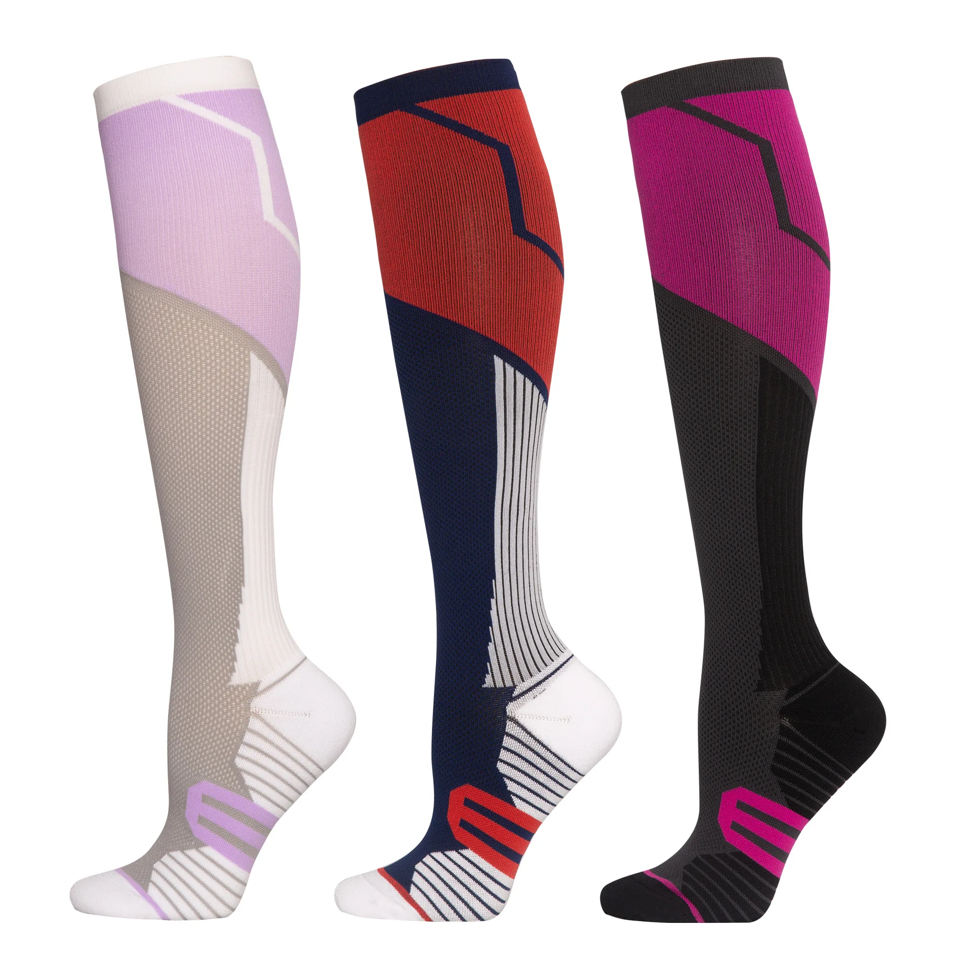 Elastik Spor Sıkıştırma diz üstü çorap Erkekler ve Kadınlar için, Buzağı Kollu Atlama İpi Spor, Açık Hava Etkinlikleri