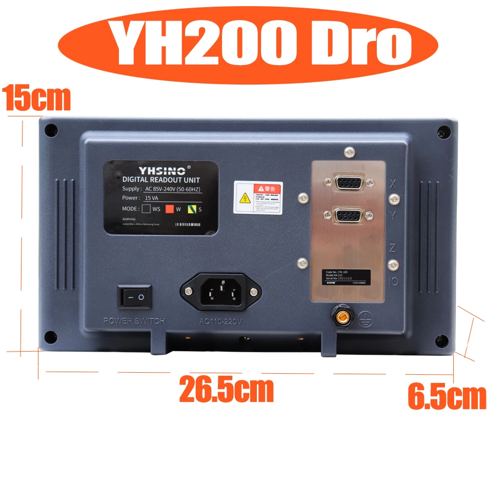 YH200 Dro Dijital Okuma Lineer Ölçek Seti Ekran Kiti 5U 5V TTL 100MM için 1000MM Torna Değirmen CNC Makineleri 2/3 Eksen